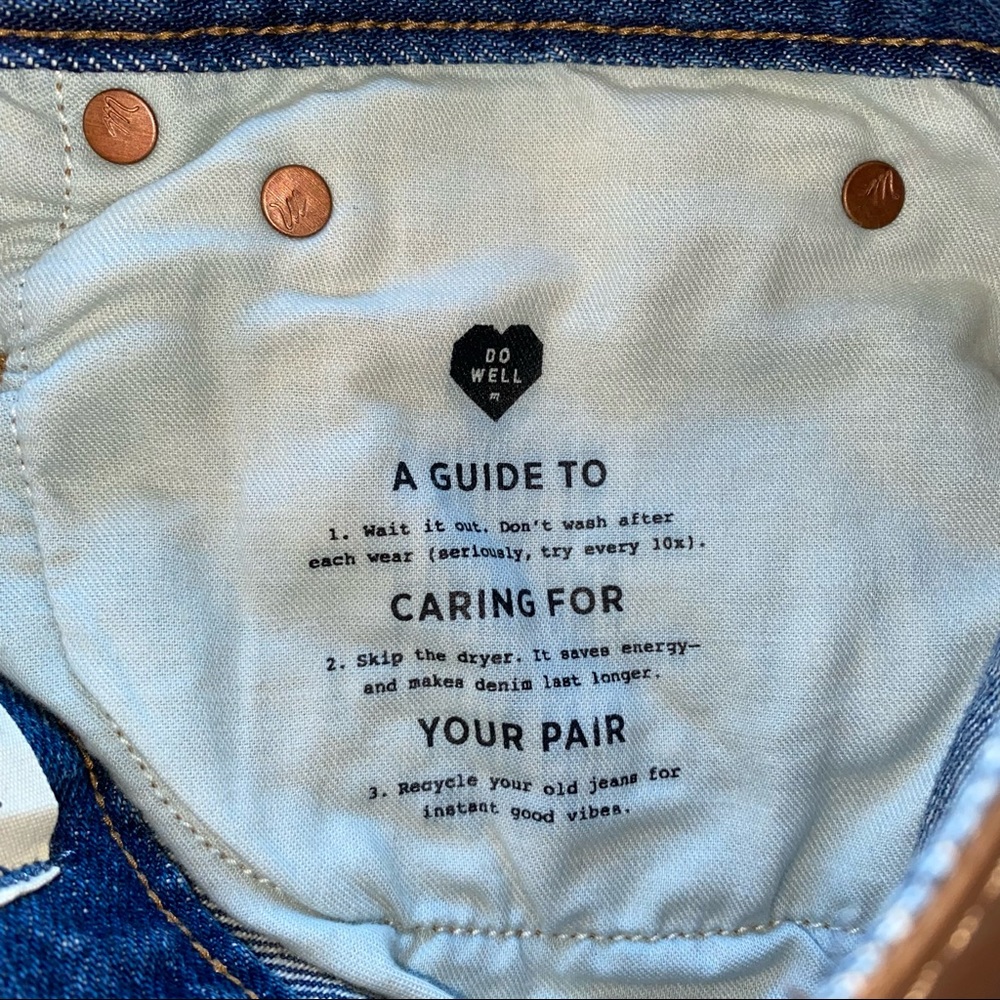 NWT Madewell Mom Jean High rise straight Denim Jeans 34 Downey Wash AG375 - Picture 12 of 16
